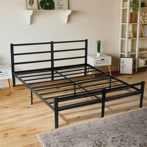 queen box spring with metal bed frame|queen size box spring only.